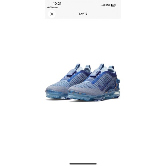 nike air vapormax 2020 flyknit blue men's shoe